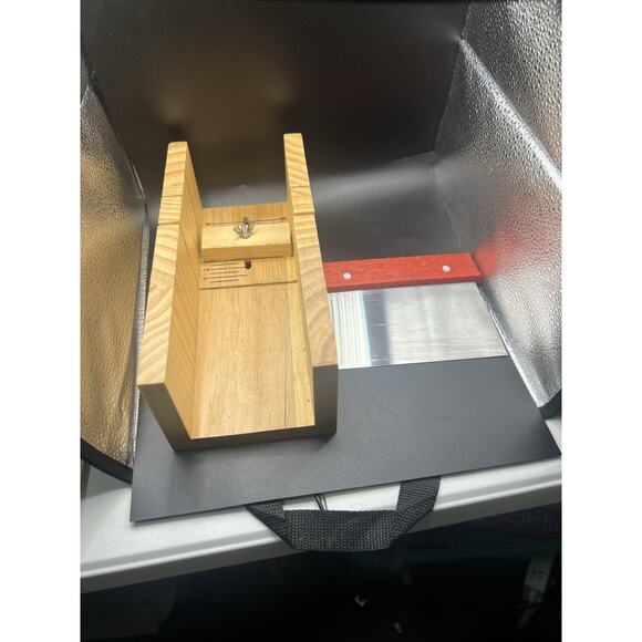 Wood Soap Cutter Loaf Soap Making Tool Adjustable Soap Cutting Guide And Cutter - Picture 3 of 5